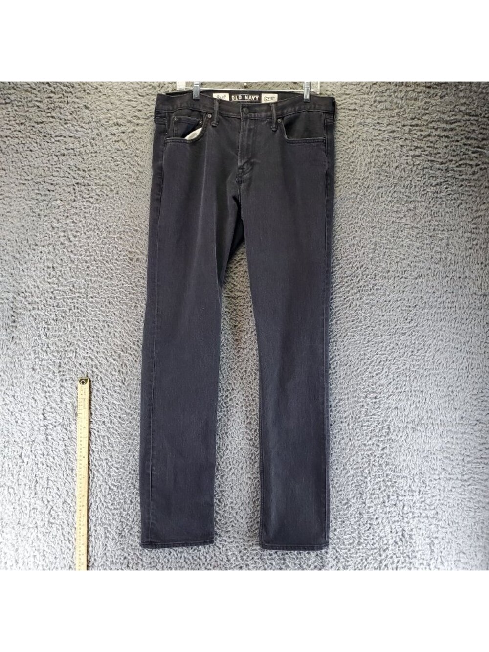 Old Navy Jeans Mens 34X36 Black Slim Stretch Straight Denim Comfortable Fit